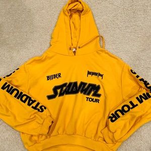 Justin Bieber Stadium Tour Cropped Sweatshirt